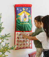 Traditional Nativity Advent Calendar with "Joy To The World"